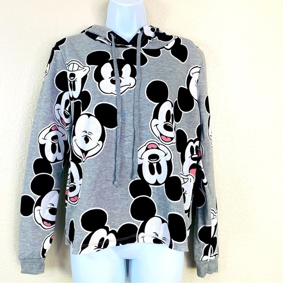 Disney Mickey Mouse Hooded Sweatshirt Size L - Picture 1 of 8